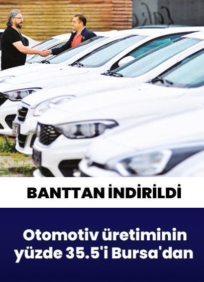 Otomotiv üretiminin yüzde 35.5'i Bursa'dan