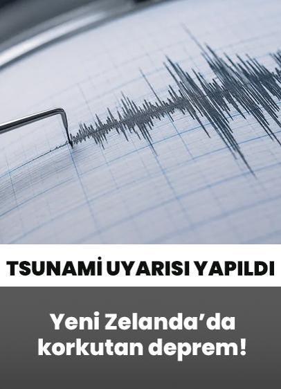 Yeni Zelanda'da 5,9'luk korkutan deprem! Tsunami uyarısı yapıldı