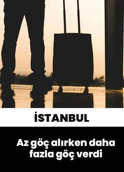 İstanbul geçen yıl daha az göç alıp daha fazla göç verdi