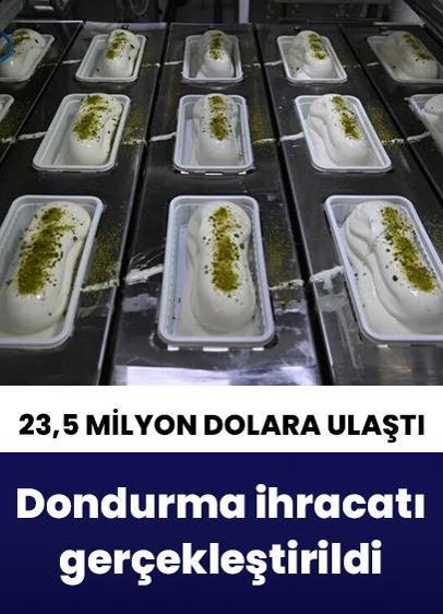 Türkiye'nin dondurma ihracatı dört ayda 23,5 milyon dolara ulaştı