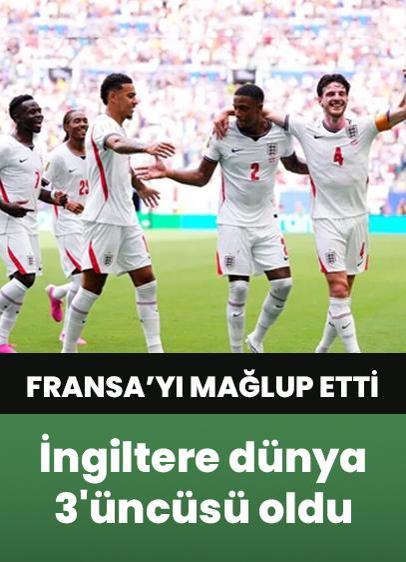 İngiltere dünya 3'üncüsü oldu