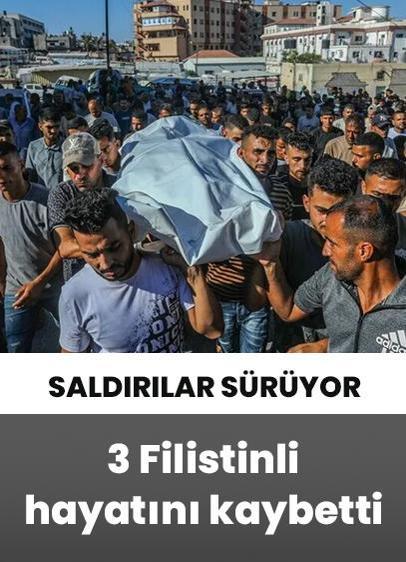 İsrail'in ateşkese rağmen Gazze'ye düzenlediği saldırıda 3 Filistinli hayatını kaybetti