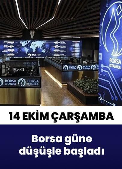 Borsa İstanbul'da BIST 100 endeksi güne düşüşle başladı