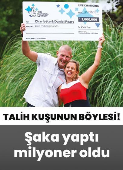 Talih kuşunun böylesi! Şaka yaptı milyoner oldu
