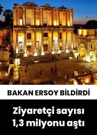 Bakan Ersoy, gece müzeciliğinde ziyaretçi sayısının 1,3 milyonu aştığını açıkladı
