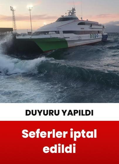 BUDO'nun bazı seferleri iptal edildi