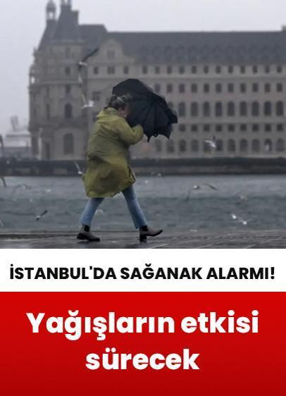 İstanbul'da sağanak alarmı! 45 ile sarı ve turuncu kodlu uyarı