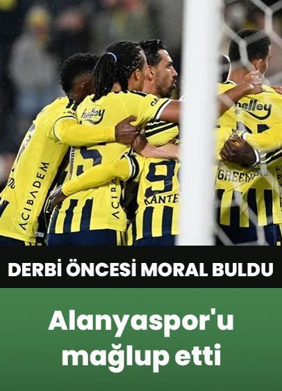 Fenerbahçe, Corendon Alanyaspor'u 3-0 mağlup etti