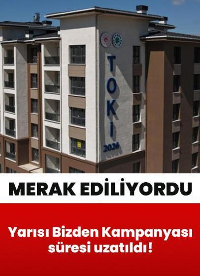 Yarısı Bizden Kampanyası süresi uzatıldı! 31 Aralık 2027'ye kadar...
