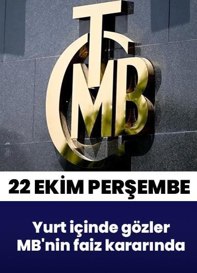 Yurt içinde gözler Merkez Bankasının faiz kararında