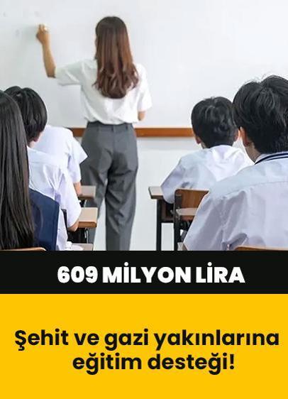 Şehit ve gazi yakınlarına eğitim desteği! Bakan Işıkhan: 609 milyon lira ödeme yapılacak