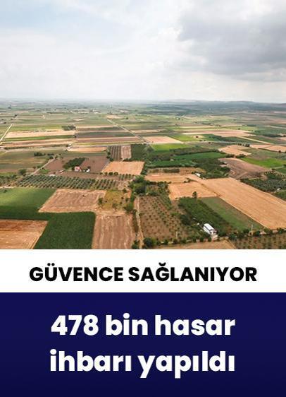 TARSİM'e 10 ayda 478 bin hasar ihbarı yapıldı