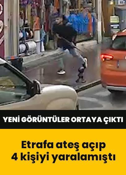 Tüfekle etrafa ateş açıp 4 kişiyi yaralamıştı! Yeni görüntüler ortaya çıktı