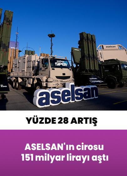 ASELSAN'ın cirosu 151 milyar lirayı aştı