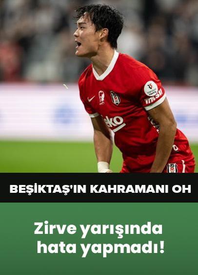Zirve yarışında hata yapmadı! Beşiktaş'ın kahramanı Oh