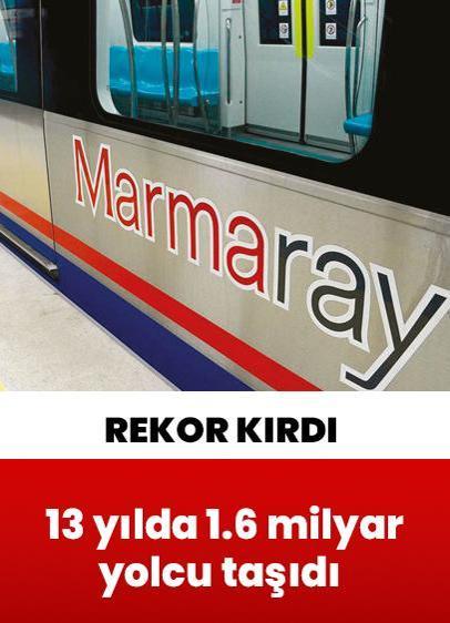 "Marmaray, 13 Yılda 1.6 Milyar Yolcu Rekoru Kırdı: 2023'te 181 Milyon Yolcu Taşıdı"