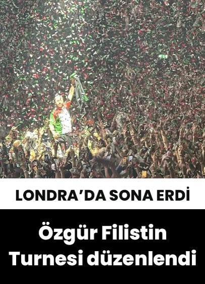 ABD'li rapçi Macklemore, Özgür Filistin Turnesi'ni Londra'da tamamladı